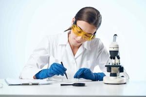 scientists in laboratory research microbiology professional photo