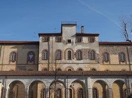 La Certosa former monastery and insane asylum entrance portal in photo