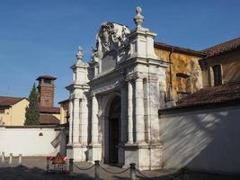 La Certosa former monastery and insane asylum entrance portal in photo