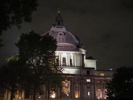 Night view of the city of London photo