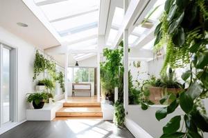 moderno veranda con plantas foto