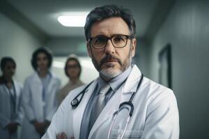 Empathetic Doctor Leading a Professional Medical Team - photo