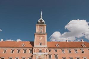 royal castle in warsaw in poland on a summer warm sunny day photo