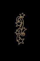 light ornament decorative background on black night background photo