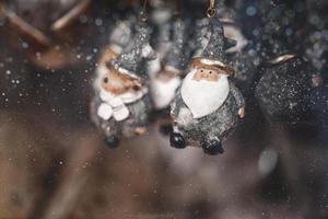 chuchería Navidad decoración Papa Noel claus antecedentes de cerca foto