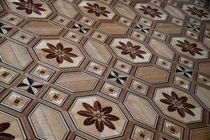 original background from an antique old wooden floor creating an interesting abstract pattern photo