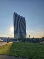 urban landscape of Zaragoza in Spain with modern architecture from Expo 2008 photo