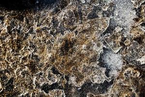 nteresting abstract background with ice close-up on a frozen puddle photo