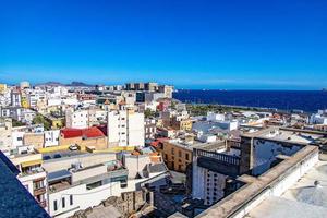 original cabeza de el Español ciudad, el capital de gran Canarias, las palmas, desde un Estar atento punto a vistoso casas foto