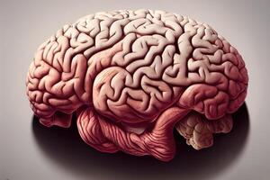 ilustración de conceptual imagen de un cerebro foto
