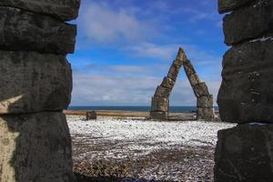 Icelands Arctic Henge Raufarhofn photo