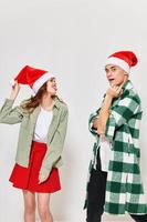 man and woman New year hugs emotions holiday Friendship photo