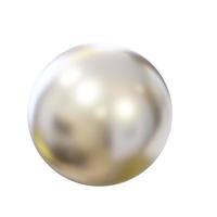 Brushed nickel ball. 3D render. photo