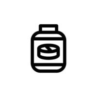 pastillas botella icono vector para ninguna propósitos
