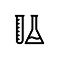 test tube icon vector for any purposes