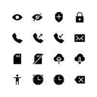 vector illustration of user interface icons