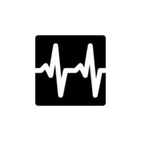 ECG icon vector for any purposes