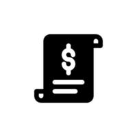 bill icon vector for any purposes