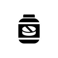 pills bottle icon vector for any purposes