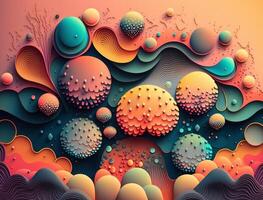 Abstract image featuring a combination of organic and geometric shapes dynamic and energetic background created with technology photo