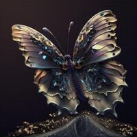 resumen fantasía vistoso mariposa antecedentes creado con generativo ai tecnología foto