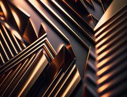 Modern technology abstract texture with diagonal metallic lines created with technology photo