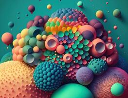 Abstract image featuring a combination of organic and geometric shapes dynamic and energetic background created with technology photo