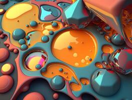 Abstract background with a colorful liquid shapes technology photo