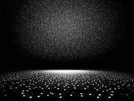 Black and white abstract geometric background with dot shapes pointillism style created with technology photo