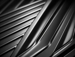 Modern technology abstract texture with diagonal metallic lines created with technology photo