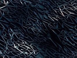 Dark abstract geometric grid pattern Seamless background created with technology photo