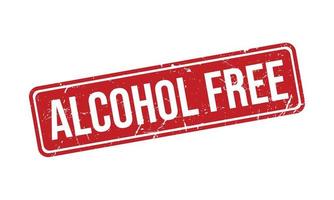 alcohol gratis caucho grunge sello sello valores vector