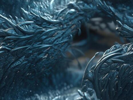 Abstract beautiful pattern of frost background created with technology photo