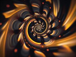 Colorful Swirling radial vortex background created with technology photo