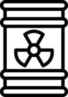 Vector Design Radioactive Barrel Icon Style