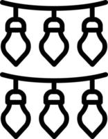 Vector Design New Year Lights Icon Style