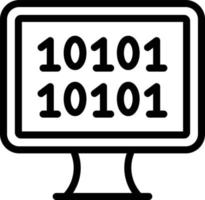 Vector Design Binary Icon Style