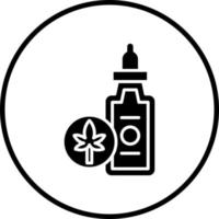 Cbd Oil Vector Icon Style