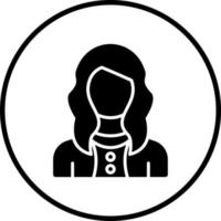 Female Model Vector Icon Style