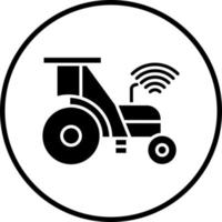 Smart Tractor Vector Icon Style