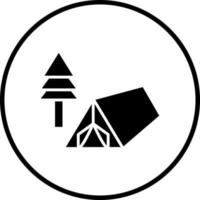 Campground Vector Icon Style