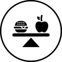 equilibrado dieta vector icono estilo