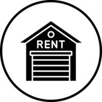 Warehouse Rental Vector Icon Style