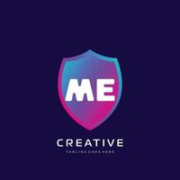 ME initial logo With Colorful template vector. vector