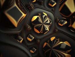 Fractal mandala Sacred geometry background created with technology photo