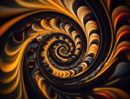 Colorful Swirling radial vortex background created with technology photo