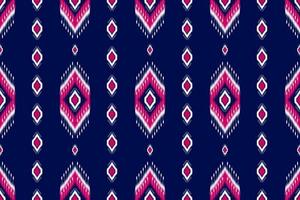 Abstract ethnic ikat art. Seamless pattern in tribal. Aztec geometric ornament print. vector