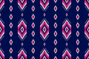 Abstract ethnic ikat art. Seamless pattern in tribal. Aztec geometric ornament print. vector