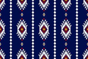 Ethnic ikat seamless pattern in tribal. American, Mexican style. Aztec geometric ornament print. vector