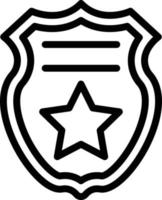 vector diseño policía Insignia icono estilo